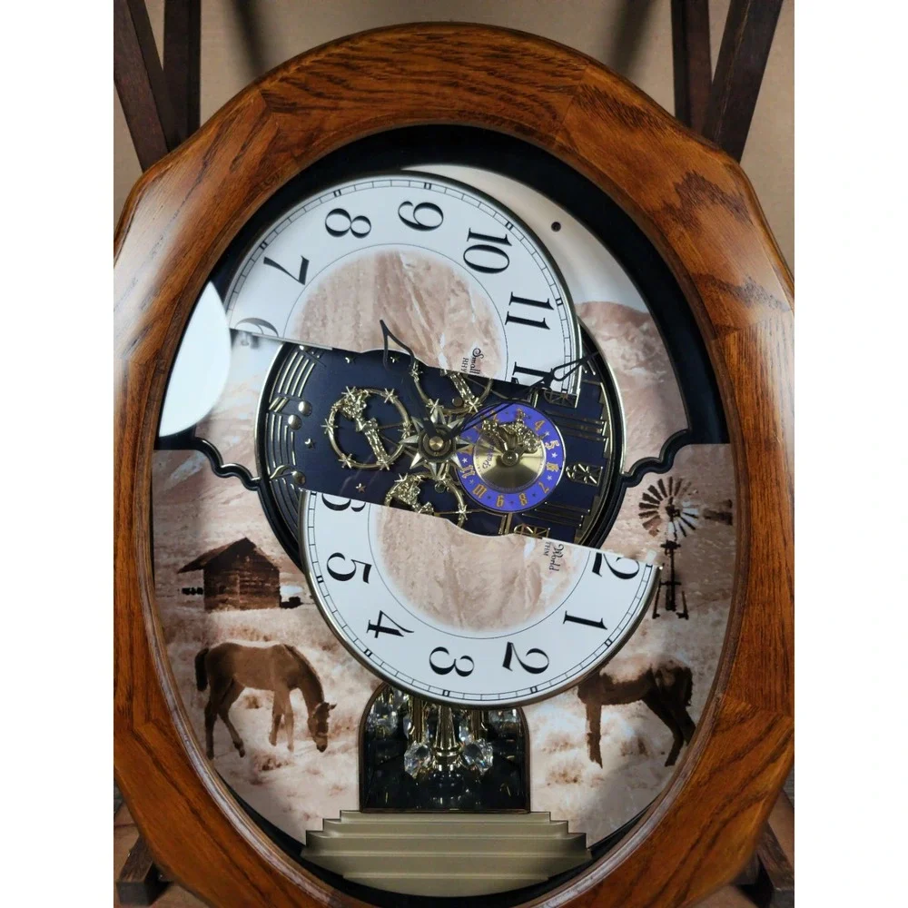 Rhythm Clocks Joyful Prairie Magic Motion Clock - Picture 12 of 15